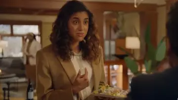 Lauren Ralph Lauren Women's Cotton Twill Blazer worn by Emily Price (Vella Lovell) as seen in Animal Control (S03E09)