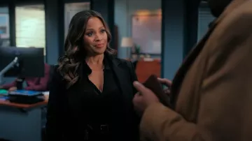 Frame Mesh Polo worn by Marisa Clark (Maahra Hill) as seen in The Irrational (S02E16)