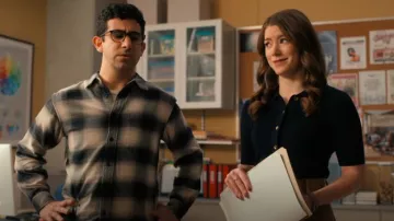 Uniqlo Flannel Regular Fit Shirt worn by Rizwan Asadi (Arash DeMaxi) as seen in The Irrational (S02E18)