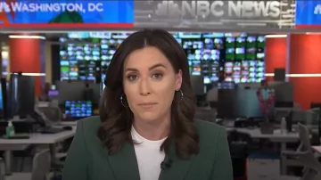 Veronica Beard Kona Dickey Jacket worn by Hallie Jackson as seen in Today on  April 17, 2025