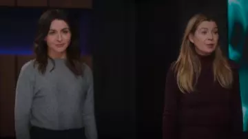 Z Supply Danica Pullover Danica Pullover worn by Amelia Shepherd (Caterina Scorsone) as seen in Grey's Anatomy (S21E12)