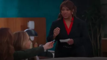 Tahari ASL Nested Belted Jacket And Skirt worn by Miranda Bailey (Chandra Wilson) as seen in Grey's Anatomy (S21E13)
