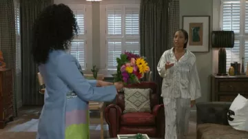 Anthropologie Silky Bejeweled Pajama Top worn by  Samantha Richardson(Najah Jackson) as seen in Beyond the Gates (S01E30)