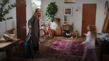 Open Edit Oversize Double Breasted Plaid Trench Coat worn by Teddy Altman (Kim Raver) as seen in Grey's Anatomy (S21E14)