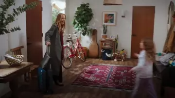 Open Edit Oversize Double Breasted Plaid Trench Coat worn by Teddy Altman (Kim Raver) as seen in Grey's Anatomy (S21E14)