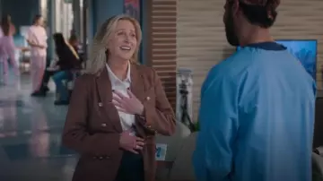 Holland Cooper Jodhpur Ladies Jean In Oatmeal worn by Teddy Altman (Kim Raver) as seen in Grey's Anatomy (S21E15)