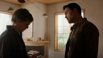 Polo Ralph Lauren Leather Newsboy Jacket worn by Mark Trent (Brett Dalton) as seen in Found (S02E19)