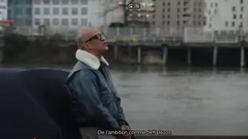 Chaqueta bomber de cuero que usó Rim'K en el video musical Rim'K - Run con @SDM92