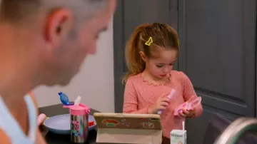 Little Bloom Lounge Set In Pressed Cherry Blossom worn by as seen in The Valley (S02E01)