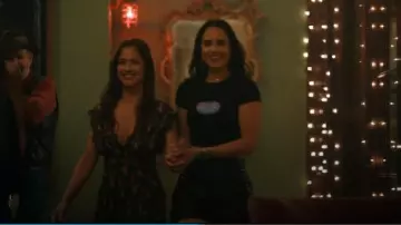 Secoli Summer Casual Plain Shorts Studded worn by Ellie Estevez (Marianly Tejada) as seen in Ransom Canyon (S01E03)