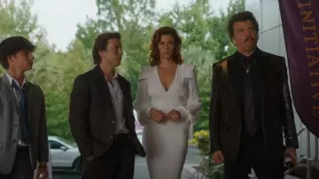 Roberto Cavalli Metallic Woven Blazer worn by Jesse Gemstone (Danny McBride) as seen in The Righteous Gemstones (S04E07)