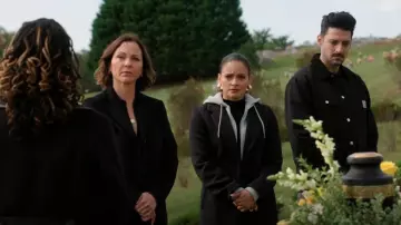 Zara Hooded Combination Coat worn by Lacey Quinn (Gabrielle Walsh) as seen in Found (S02E19)