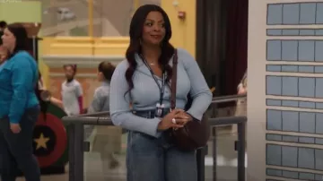 Princess Polly Anneke Rib Collared Cardigan worn by Ava Coleman (Janelle James) as seen in Abbott Elementary (S04E22)