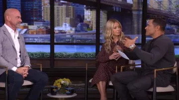 Celine Low Lavalliere Dress worn by Kelly Ripa as seen in LIVE with Kelly and Mark on April 17, 2025