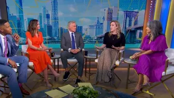 Jupe Rachel Comey Bowne portée par Kim Rosenstock comme on le voit dans Good Morning America le 17 avril 2025