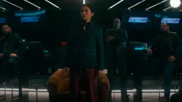 Figs On-Shift Packable Puffer Jacket worn by Thony De La Rosa (Elodie Yung) as seen in The Cleaning Lady (S04E04)