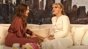 Zimmermann Illustration Blouse worn by Drew Barrymore as seen in The Drew Barrymore Show on April 19, 2025