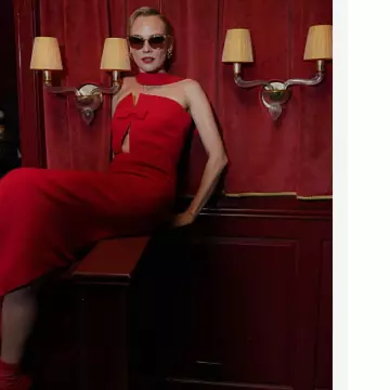 Lunettes de soleil Christian Louboutin Dolly Lb0002 portées par Diane Kruger lors de l’événement de lancement des lunettes Christian Louboutin le 11 avril 2025