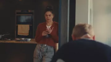 Missguided Washed Faded Wide Leg Carpenter Jeans With Drawstrings worn by Bella (Sabrina Bartlett) as seen in I, Jack Wright (S01E02)