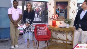 Alexander McQueen Le mocassin Penny Seam Lug Sole porté par Justin Sylvester comme on le voit dans Today le 21 avril 2025