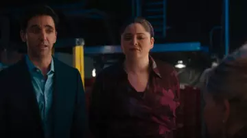 City Chic Women's Plus Size Zelda Dress worn by Kayla (Megan Stalter) as seen in Hacks (S04E04)