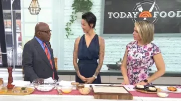 Gal Meets Glam Collection Julia Dress usado por Dylan Dreyer como se ve en Today el 22 de abril de 2025