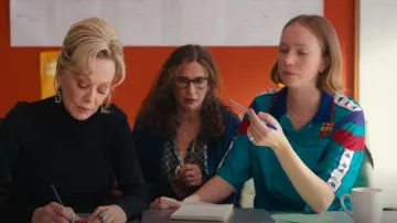 Kappa 1992 1993 FC Barcelona XL Away Kappa Authentic Original Jersey Football Soccer worn by Ava (Hannah Einbinder) as seen in Hacks (S04E04)