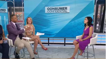 Zapatos de tacón Aldo Stessy usados por Vicky Nguyen como se ve en Today el 25 de abril de 2025