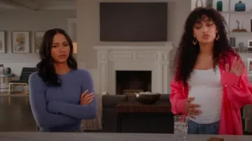 Etoile Isabel Marant Obira Crewneck Sweater worn by Layla Keating (Greta Onieogou) as seen in All American (S07E12)