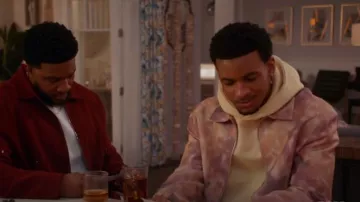 Zara Floral Print Jacket worn by Kingston Jeremy (Nathaniel Logan McIntyre) as seen in All American (S07E12)