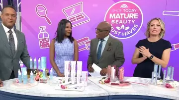 Cinq a Sept Lucie Boucle Ellisel Dress worn by Michelle Henry as seen in Today on April 28, 2025