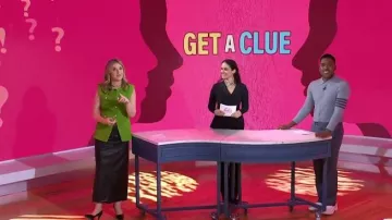 Alexander McQueen Le mocassin Penny Seam Lug Sole porté par Justin Sylvester comme on le voit dans Today with Jenna & Friends le 28 avril 2025