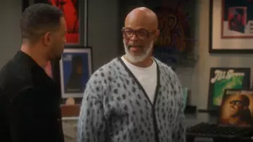 Wacko Maria Jacquard-Knit Mohair-Blend Cardigan worn by Poppa (Damon Wayans) as seen in Poppa's House (S01E18)