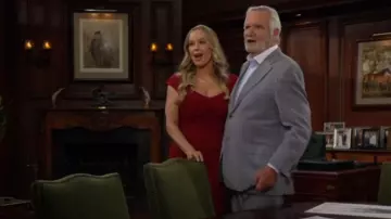Alexia Admor Josie Dress worn by Donna Logan ( Jennifer Gareis) as seen in The Bold and the Beautiful on April 28, 2025