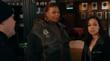 Schiaparelli Rhinestone Shower Eye Brooch worn by Robyn McCall (Queen Latifah) as seen in The Equalizer (S05E16)