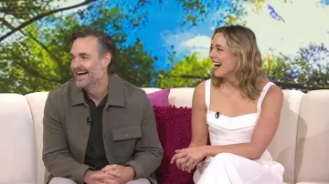 Chaqueta camisera de sarga Cos usada por Will Forte como se ve en Today with Jenna & Friends el 29 de abril de 2025