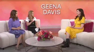 Tory Burch Sequined Skirt worn by Tina Fey as seen in Today with Jenna & Friends on April 29, 2025