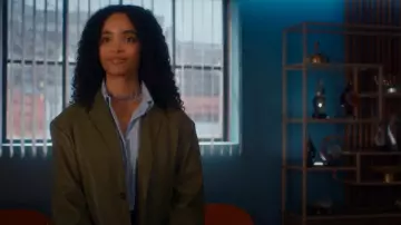 The Frankie Shop Olympia Blazer worn by Kriska (Madison Shamoun) as seen in The Z-Suite (S01E02)