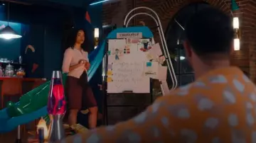 Peppermayo Denim Shorts worn by Kriska (Madison Shamoun) as seen in The Z-Suite (S01E04)