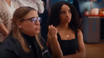 Garage Square Neck Bustier worn by Kriska (Madison Shamoun) as seen in The Z-Suite (S01E04)