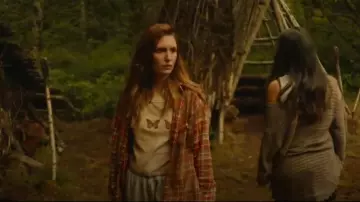Truly Madly Deeply Butterfly Cropped Tee worn by Teen Shauna Shipman (Sophie Nélisse) as seen in Yellowjackets (S03E01)