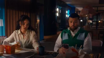 English Factory Sweater Polo Vest worn by Elliot (Spencer Rayshon Stevenson) as seen in The Z-Suite (S01E07)