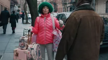 Steamline Luggage Pink Floral Vanity Bag worn by Elsbeth Tascioni (Carrie Preston) as seen in Elsbeth (S02E18)