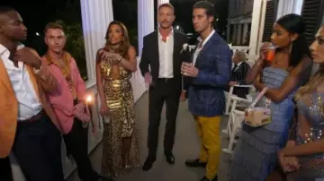 Lovers + Friends Brand Leopard Print Floral Applique Halter Gown worn by Mia Alario as seen in Southern Hospitality (S03E10)