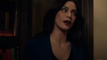 Theory Wool Blend Blazer worn by Samantha Maroun (Odelya Halevi) as seen in Law & Order (S24E18)