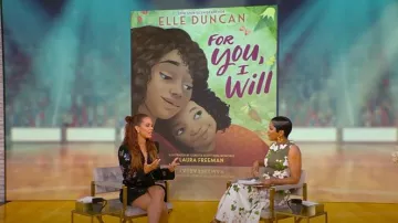 Cinq a Sept Pansy Garden Joel Embelleshed Dress usado por Elle Duncan como se ve en Tamron Hall Show el 30 de abril de 2025