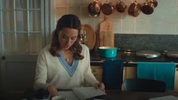 Sandro Adiel V Neck Sweater worn by Georgia Wright (Zoë Tapper) as seen in I, Jack Wright (S01E05)