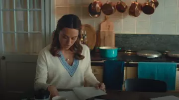 Sandro Adiel V Neck Sweater worn by Georgia Wright (Zoë Tapper) as seen in I, Jack Wright (S01E05)