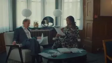 Max Mara Arabba Printed Poplin Shirt Dress worn by Sally Wright (Nikki Amuka-Bird) as seen in I, Jack Wright (S01E05)