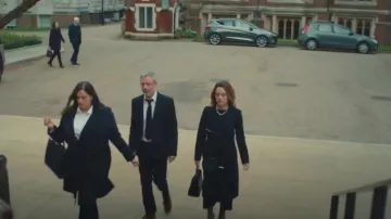 Ted Baker Rosell Long Length Wool Wrap Coat worn by Georgia Wright (Zoë Tapper) as seen in I, Jack Wright (S01E05)